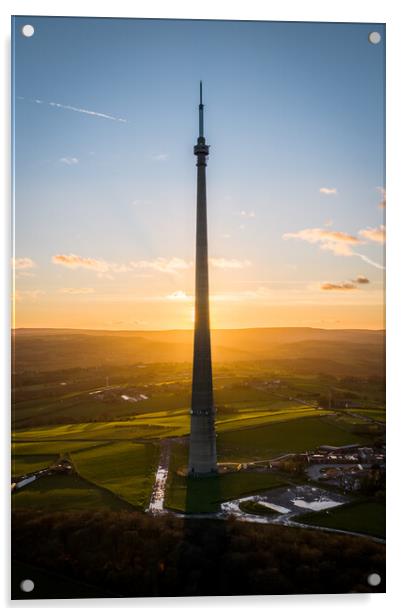 The Mighty Mast Acrylic by Apollo Aerial Photography