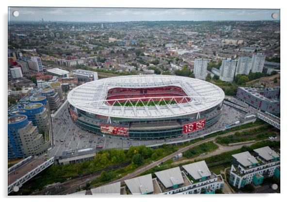 Emirates Stadium Acrylic by Apollo Aerial Photography