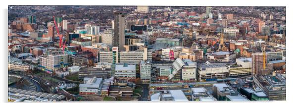 The City of Sheffield Acrylic by Apollo Aerial Photography
