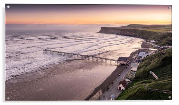 Saltburn by the Sea Acrylic by Apollo Aerial Photography