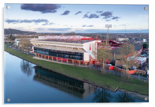 The City Ground Acrylic by Apollo Aerial Photography