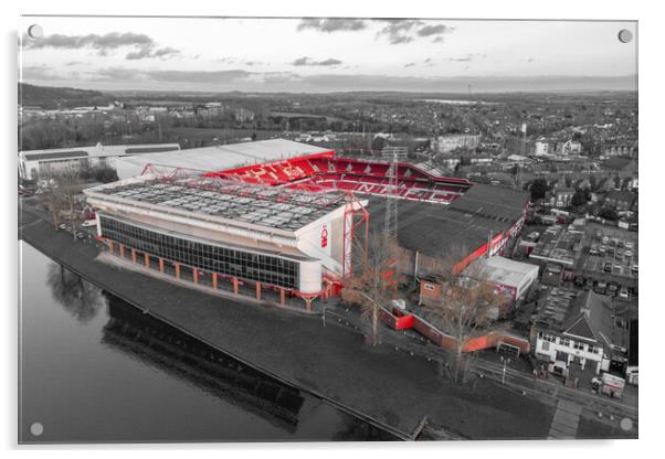 Nottingham Forest FC Acrylic by Apollo Aerial Photography