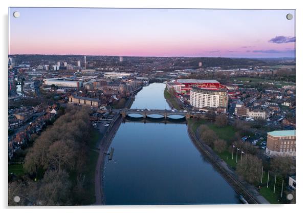 Nottingham Acrylic by Apollo Aerial Photography