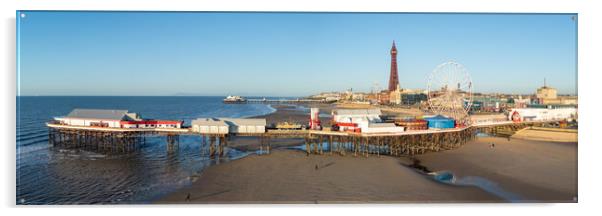 Blackpool Central Pier Acrylic by Apollo Aerial Photography
