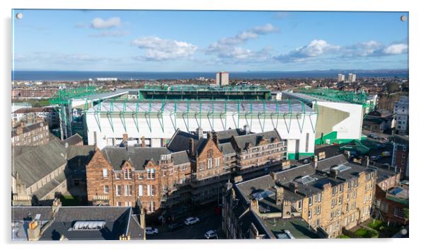 Easter Road Acrylic by Apollo Aerial Photography