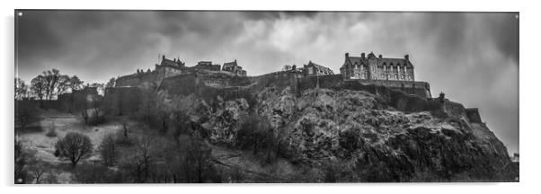 Edinburgh Castle Panorama Acrylic by Apollo Aerial Photography