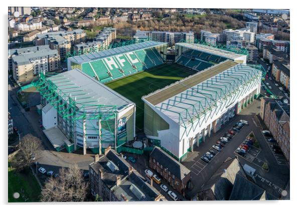 Easter Road Acrylic by Apollo Aerial Photography