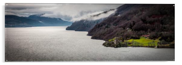 Urquhart Castle on Loch Ness Acrylic by Apollo Aerial Photography