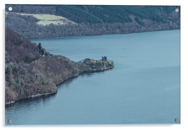 Urquhart Castle on Loch Ness Acrylic by Apollo Aerial Photography