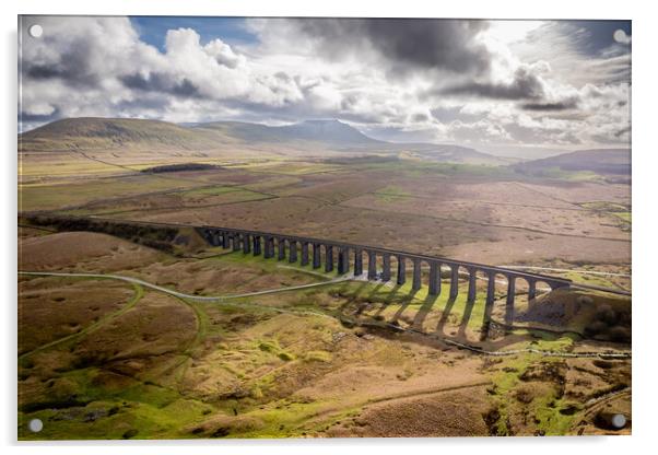 Ribblehead Viaduct Acrylic by Apollo Aerial Photography