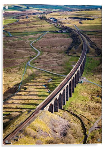 Ribblehead Viaduct Acrylic by Apollo Aerial Photography