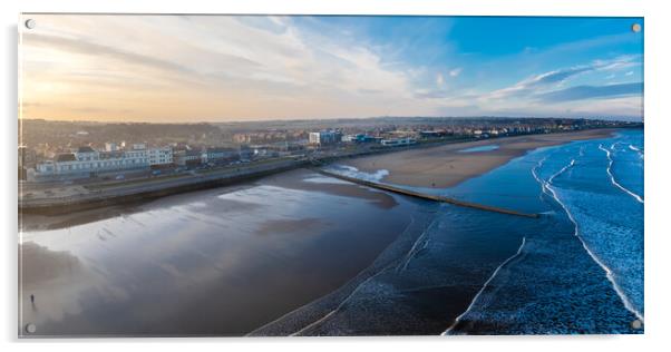 Whitburn Sands Acrylic by Apollo Aerial Photography