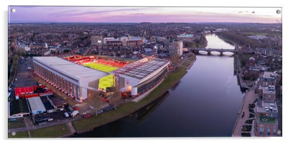 Nottingham Forest Football Club Acrylic by Apollo Aerial Photography