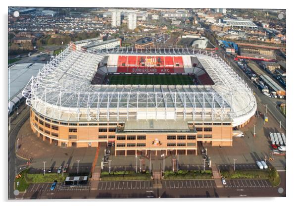 Sunderland Football Club Acrylic by Apollo Aerial Photography