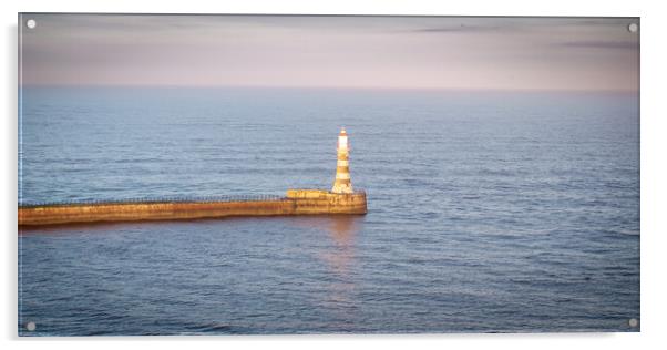 Roker Pier and Lighthouse Acrylic by Apollo Aerial Photography