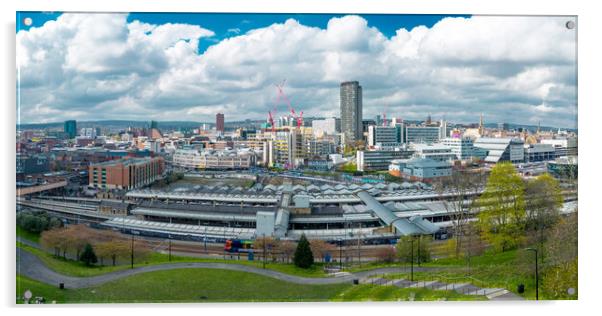 Sheffield Skyline Acrylic by Apollo Aerial Photography