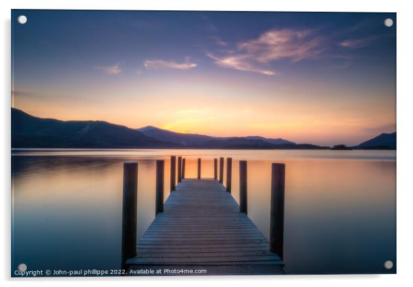 Ashness jetty Acrylic by John-paul Phillippe