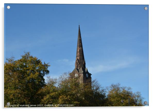 st marks curch Acrylic by malcolm james