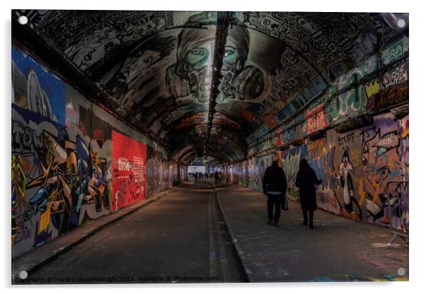 Leake street tunnel  Acrylic by Horace Goodenough
