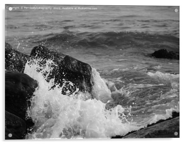 Crashing wave Acrylic by Fernleafphotography 