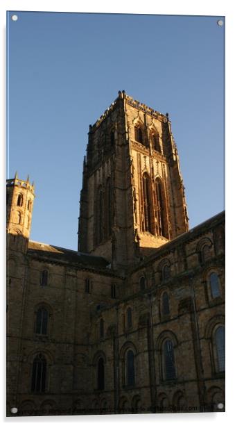 Durham Cathedral Tower Acrylic by Richard Fairbairn