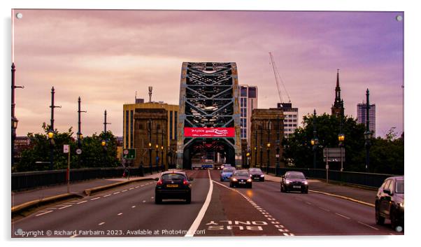 Tyne Bridge  Acrylic by Richard Fairbairn