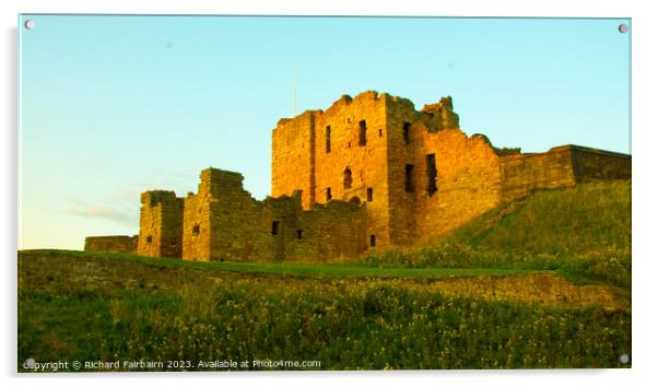 Tynemouth Castle Acrylic by Richard Fairbairn