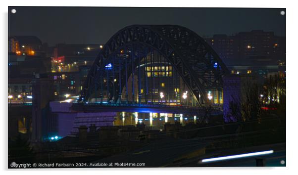 Tyne Bridge  Acrylic by Richard Fairbairn