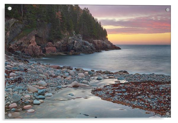 Sunrise At Hunters Beach Acrylic by David Roossien