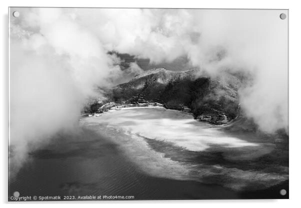 Aerial Hamilton Island Australia a luxury vacation resort  Acrylic by Spotmatik 