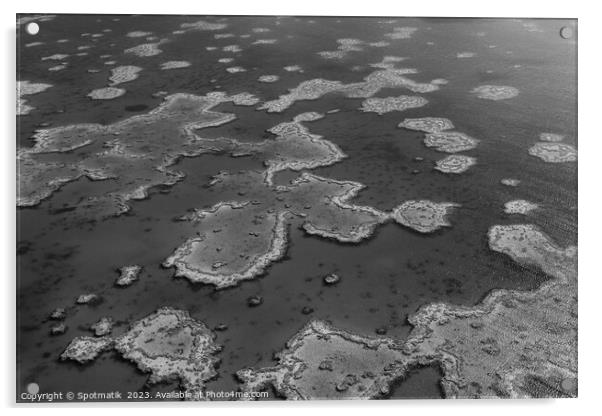 Aerial Great Barrier Reef Australia UNESCO Coral Sea  Acrylic by Spotmatik 