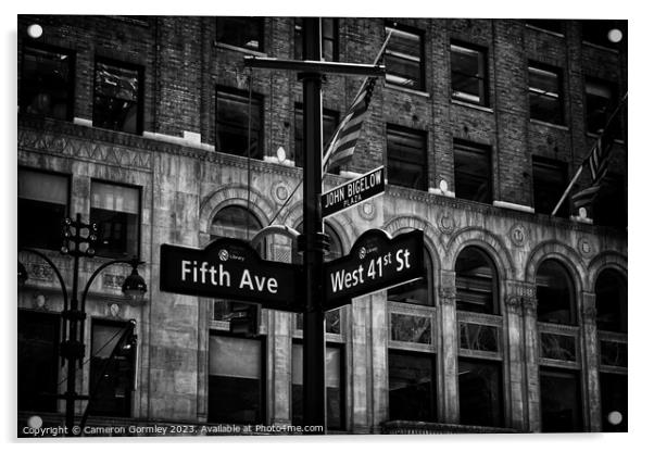 Fifth Avenue, NYC Acrylic by Cameron Gormley
