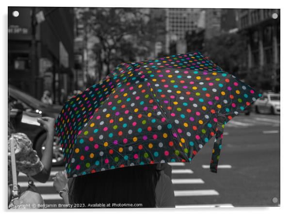 Umbrella Colour Pop Acrylic by Benjamin Brewty