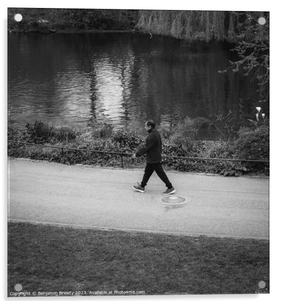 St James's Park Street Photography Acrylic by Benjamin Brewty