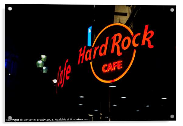 Hard Rock Cafe Acrylic by Benjamin Brewty