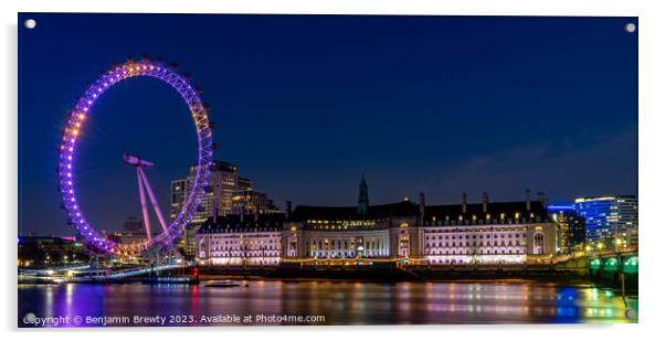 London Eye Acrylic by Benjamin Brewty
