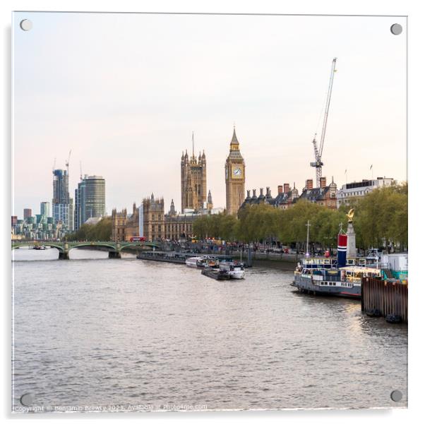River Thames View  Acrylic by Benjamin Brewty