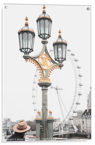 London Street Photography Acrylic by Benjamin Brewty