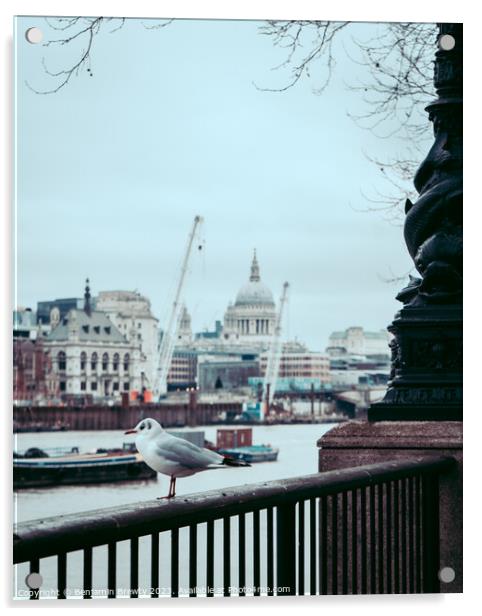 London Scene Acrylic by Benjamin Brewty