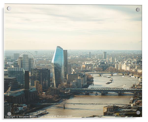 London Views  Acrylic by Benjamin Brewty