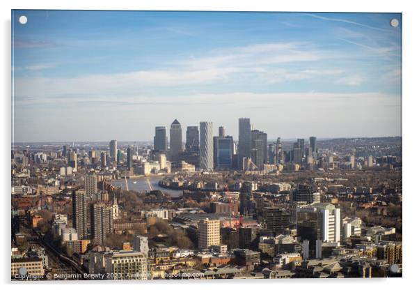 London City Views  Acrylic by Benjamin Brewty
