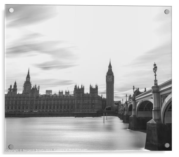 London Long Exposure  Acrylic by Benjamin Brewty