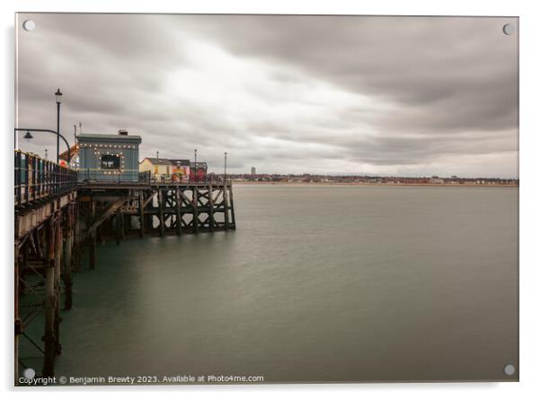 Southend Pier Long Exposure Acrylic by Benjamin Brewty
