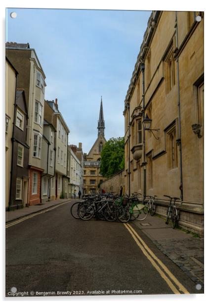 Oxford Streets Acrylic by Benjamin Brewty