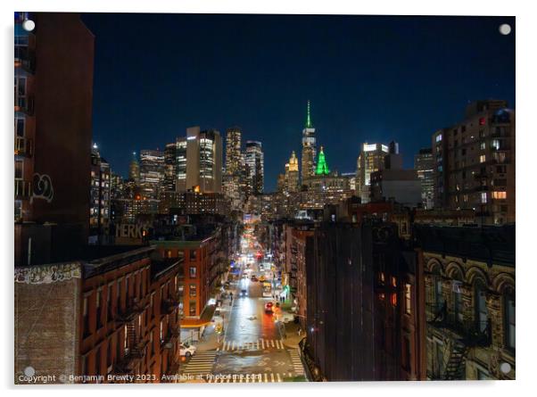Manhattan Bridge Views Acrylic by Benjamin Brewty