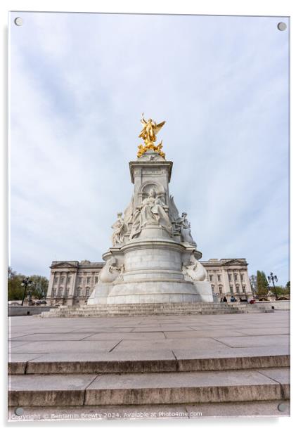 Victoria Memorial, London Acrylic by Benjamin Brewty