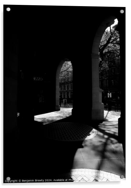 London Street Photography Acrylic by Benjamin Brewty