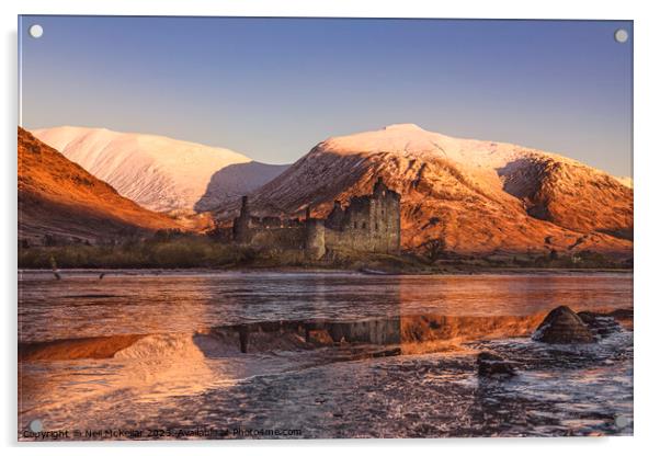 Kilchurn Castle at Sunrise 2 Acrylic by Neil McKellar