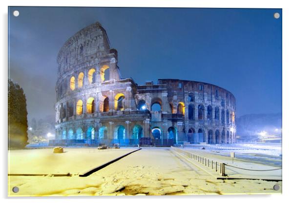 Colosseum Acrylic by Fabrizio Troiani