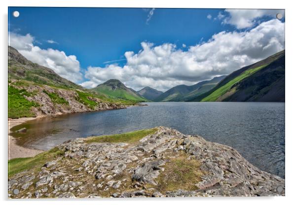 Majestic Wast Water in Summer Acrylic by Steve Smith